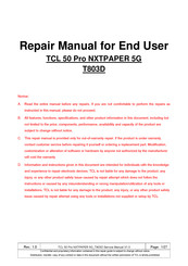 TCL 50 Pro NXTPAPER 5G Repair Manual