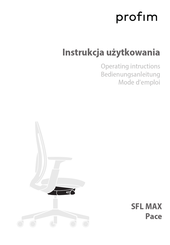 Profim Pace 150SFL MAX Operating Instructions Manual