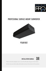 Origin Acoustics Origin Pro PSUB10X2 Installation Manual