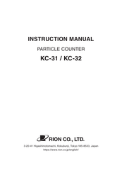 Rion KC-32 Instruction Manual
