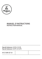 Penguin Narvik Solarium M1215MR-34 Instruction Manual