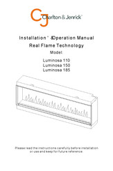 Charlton & Jenrick Luminosa 110 Installation & Operation Manual
