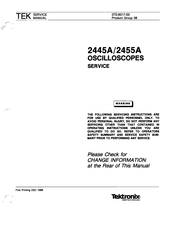 Tektronix 2445A Service Manual