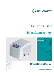 Christ 100246 Operating Manual