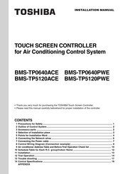 Toshiba BMS-TP0640ACE Installation Manual