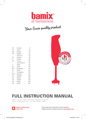 Bamix Pro-2 Full Instruction Manual