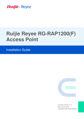 Ruijie Reyee RG-RAP1200F Installation Manual