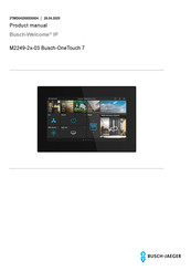 Busch-Jaeger M2249-2x-03 Busch-OneTouch 7 Product Manual