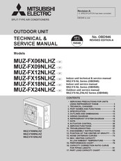 Mitsubishi Electric MUZ-FX12NLHZ-U1 Technical & Service Manual