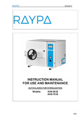 Raypa AHS-75-B Instruction Manual For Use And Maintenance