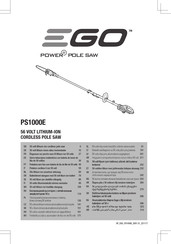 Ego Power+ PSA1000E Manual
