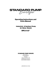 Standard Pump SPE-A1LF Operating Instructions And Parts Manual