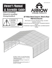 Arrow Storage Products CPHC202907ECL3 Owner's Manual & Assembly Manual