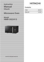 Hitachi HMR-DG2413 Instruction Manual