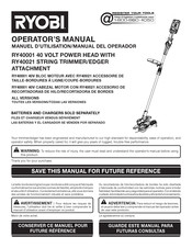 Ryobi  RY40021 Operator's Manual