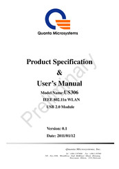 Quanta Microsystems US306 User Manual