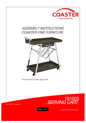 Coaster Kinney 181025 Assembly Instructions Manual