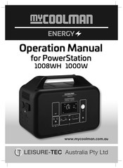 MYCOOLMAN MCME1008Wh Operation Manual