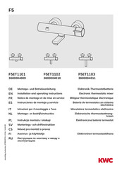 KWC 3600004010 Installation And Operating Instructions Manual