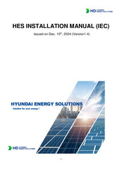 Hyundai HeteroMax HiT-H OI Series Installation Manual