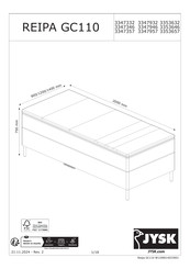 Jysk 3347932 Assembly Instructions Manual