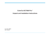 Plockmatic ColorCut SC7000 Pro-T Unpacking And Installation Instructions