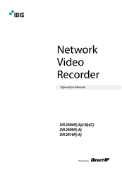 Direct IP IDIS DR-2504P-C Operation Manual