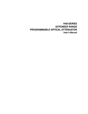 JDS Uniphase HA9 Series User Manual