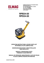 Elmag RPB24-50 Operating Instructions/Spare Parts List