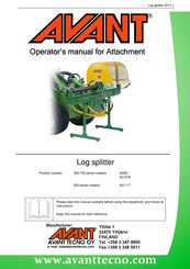 AVANT 200 Series Operator's Manual For Attachment