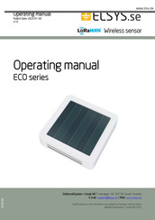 Elsys ERSECOCO2 Operating Manual