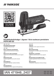 Parkside PSTK 800 G5 Translation Of The Original Instructions