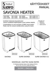 Sawo SAVONIA SAVC-90NS-Z Manual