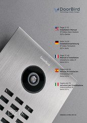 DoorBird DB-D21DKH Installation Manual