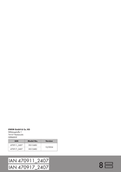 LIVARNO home 470911 2407 Operation And Safety Notes