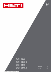 Hilti DSH 700-X35 Original Operating Instructions