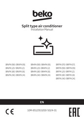 Beko BRVPA 241 Installation Manual