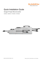 Sungrow S1000S Quick Installation Manual