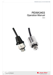 Angst+Pfister PEWA3403 Operation Manual