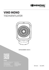 Sonnenkonig VIND MONO Manual