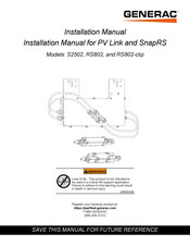 Generac Power Systems RS802-clip Installation Manual