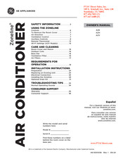 GE Zoneline AZV Owner's Manual