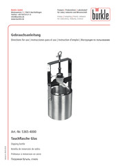 Bürkle 5365-4000 Directions For Use Manual