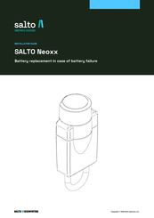 Salto Neoxx Installation Manual