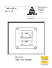 Anderson FTT-50-2 Instruction Manual