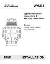 EONE Extreme Squat WH231 Installation Instructions Manual