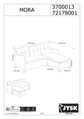 Jysk MORA 3700013 Manual