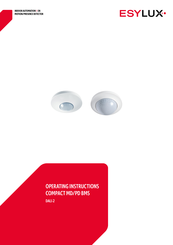 ESYLUX COMPACT PD-C 360/8 BMS DALI-2 Operating Instructions Manual