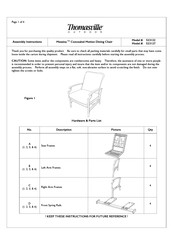 Thomasville Messina 523122 Assembly Instructions Manual