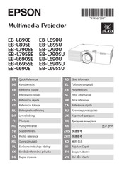Epson EB-L895U Quick Reference